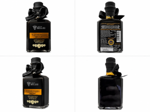 Ocet balsamiczny z Modeny IGP Nastro Nero Bellei 250 ml. Gęsty, dojrzały balsamico do serów, mięs, warzyw, sałatek, owoców i deserów.