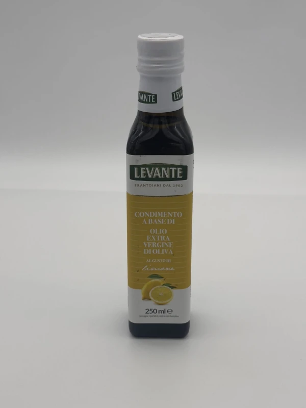 Levante Oliwa Extra Vergine z Cytryną 250 ml – Świeży Smak Włoch | Craft Bakery