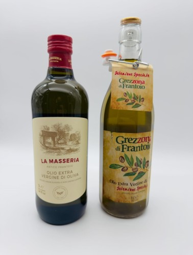 Zestaw oliw : La Masseria 1l, Grezzona Anfora 1l