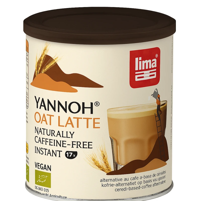 KAWA ZBOŻOWA INSTANT YANNOH LATTE BIO 100 g - LIMA