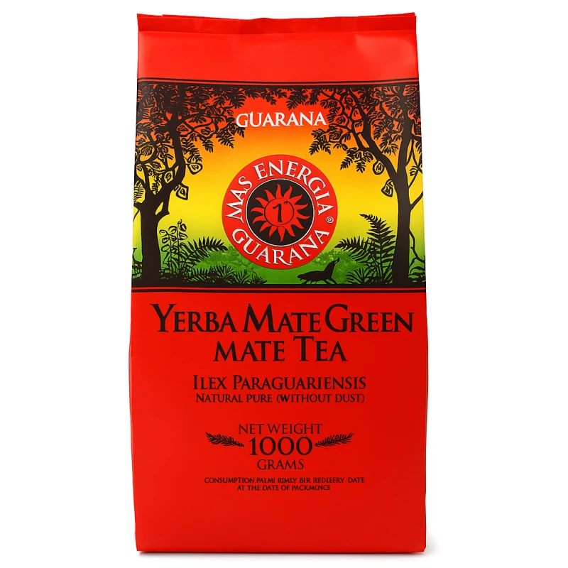 YERBA MATE GREEN MAS ENERGIA GUARANA 1 kg - YERBA MATE GREEN